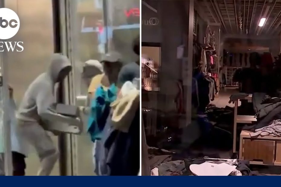 Police hunting for suspects after hundreds stormed Philadelphia retail stores l GMA