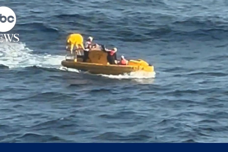 Woman rescued after going overboard on cruise ship l GMA