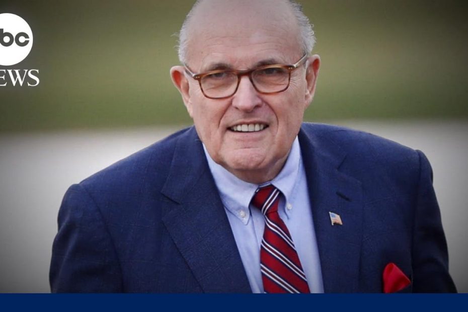 Rudy Giuliani concedes he made false statements about 2020 election workers