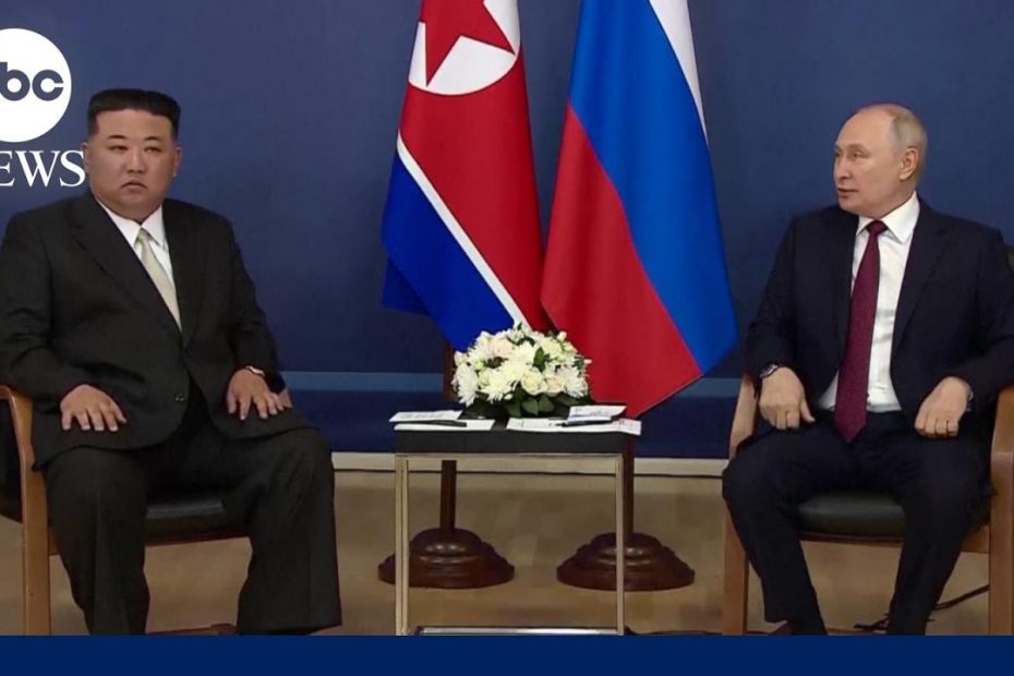 Kim Jong Un meets with Putin in Russia l GMA