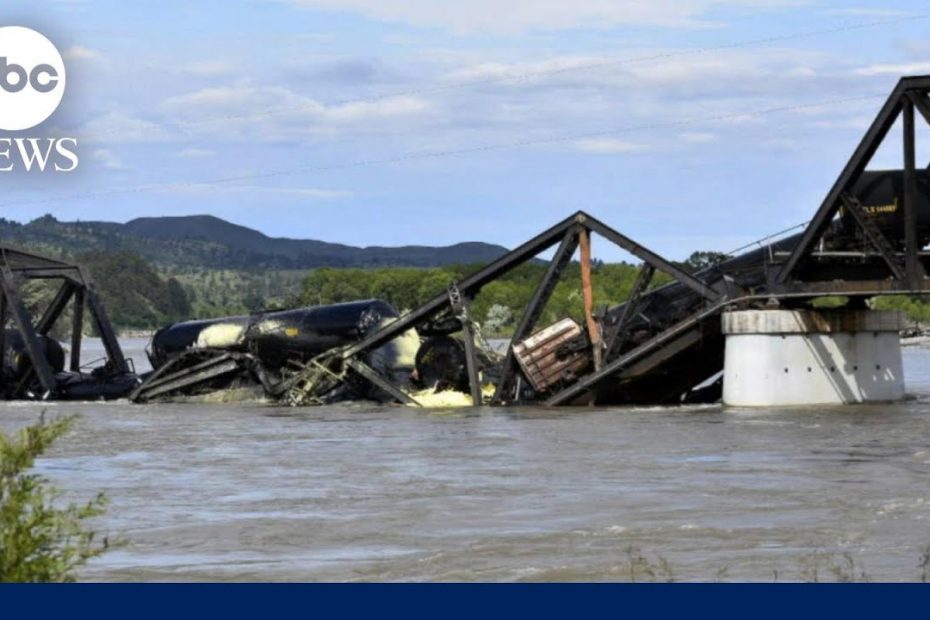 Fallout after train carrying 'potential contaminants' derails into Yellowstone River | GMA