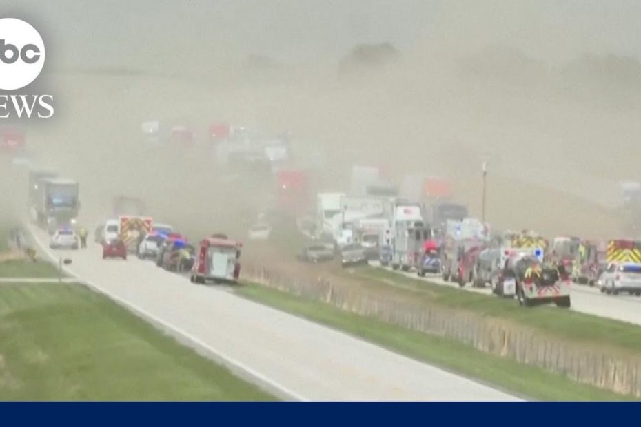 Illinois dust storm causes major car crashes, multiple fatalities