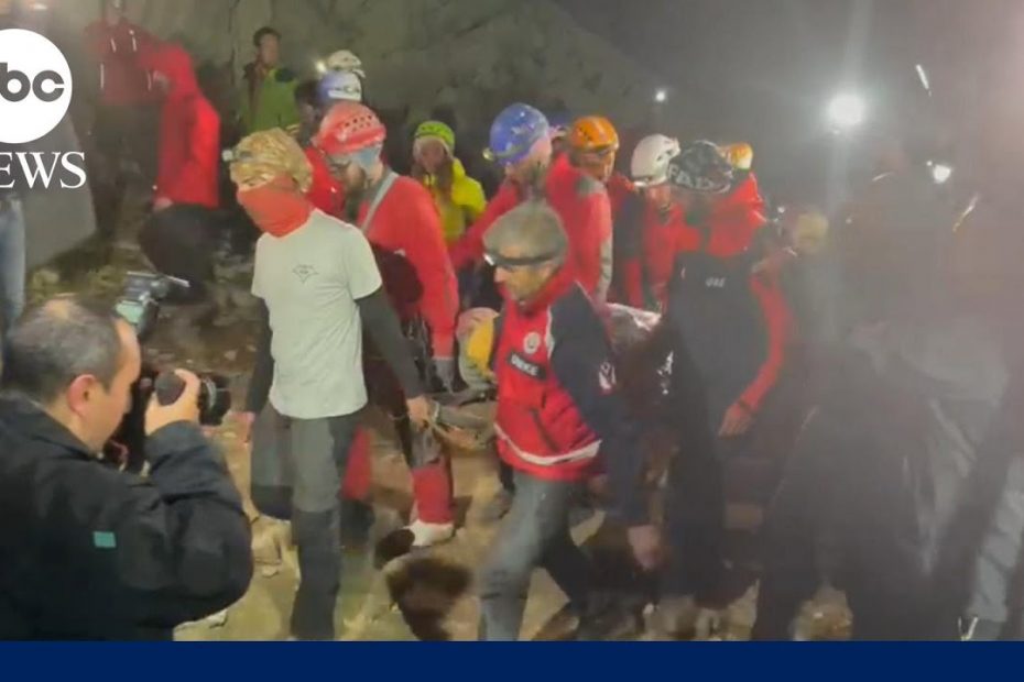 American rescued from Turkish cave