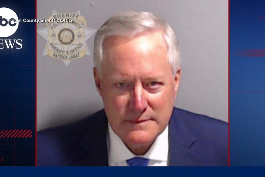 Mark Meadows pleads not guilty in Georgia election case