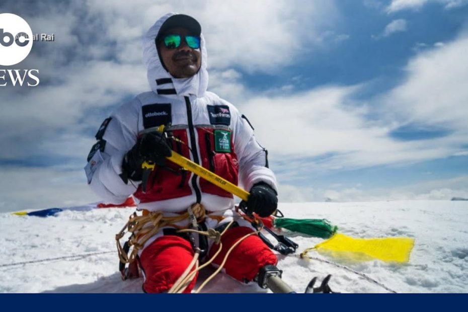 Double amputee veteran reaches summit of Mt. Everest
