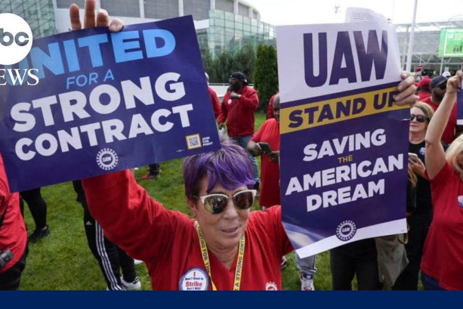 Auto workers walk out after launching strike against Big 3 automakers