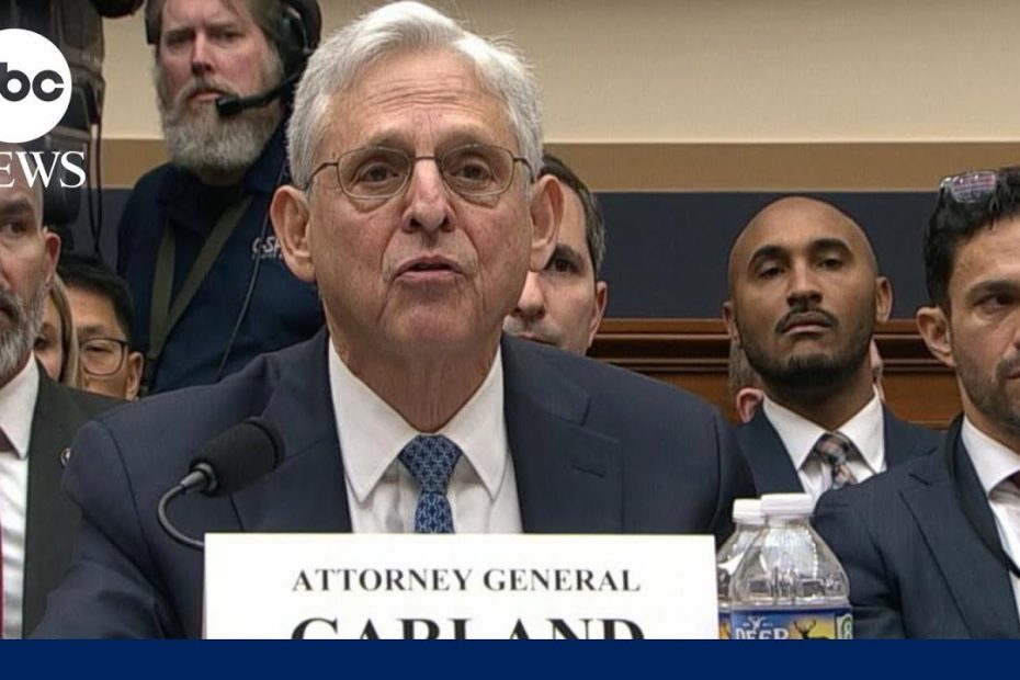 Attorney General Merrick Garland questioned on Capitol Hill