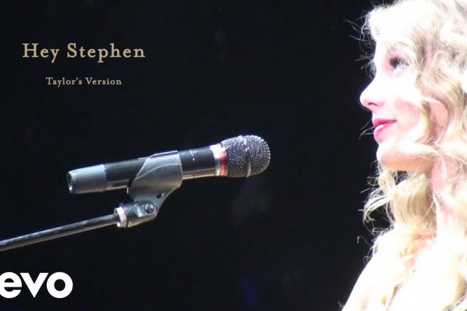 Taylor Swift - Hey Stephen (Taylor's Version) (Lyric Video)