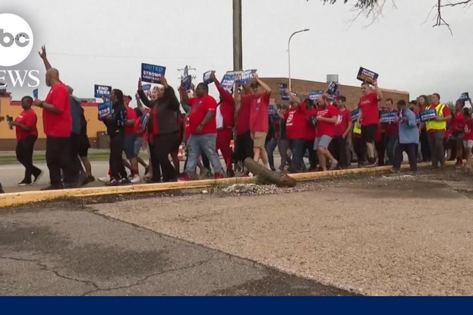United Auto Workers will strike if deal isn’t reached by Thursday | ABCNL