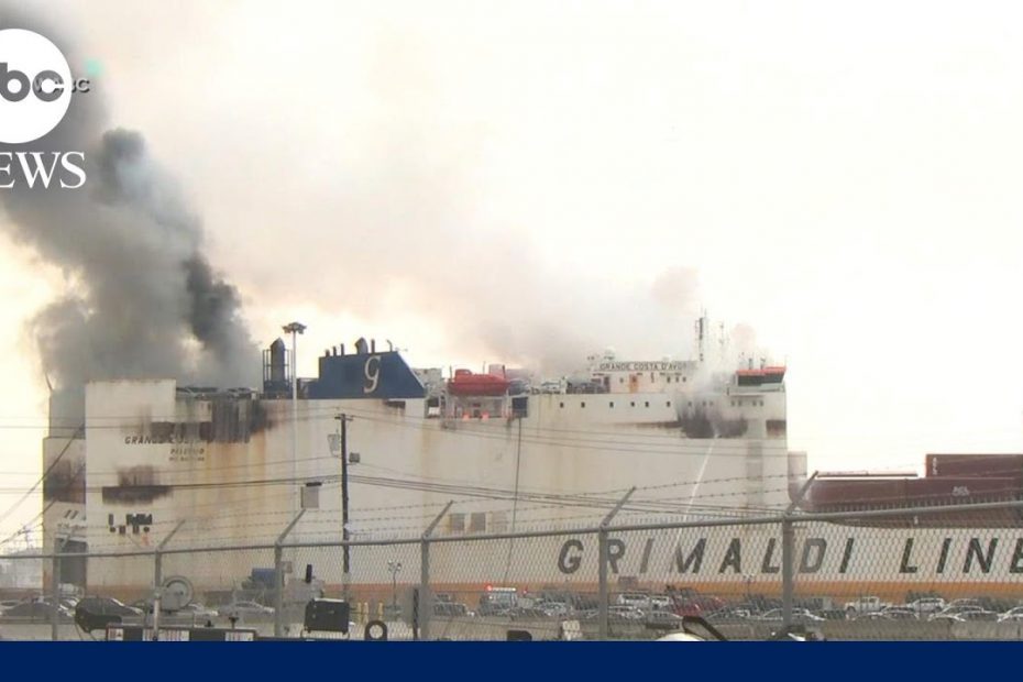 New Jersey governor says deadly ship fire will burn 'a few more days'