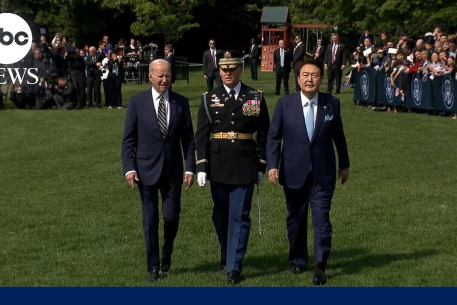 Biden welcomes South Korean President Yoon Suk Yeol to White House