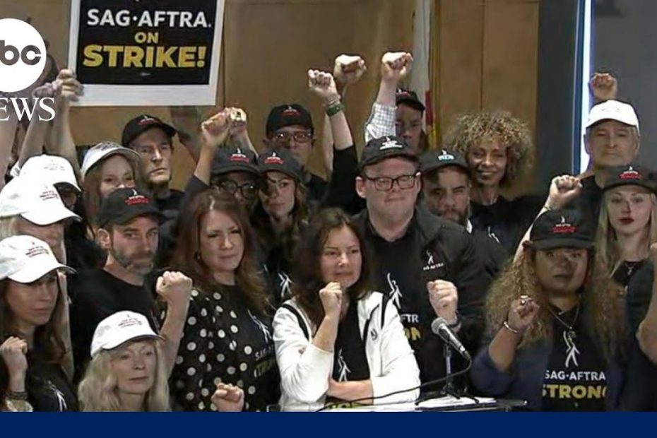 Hollywood actors on strike