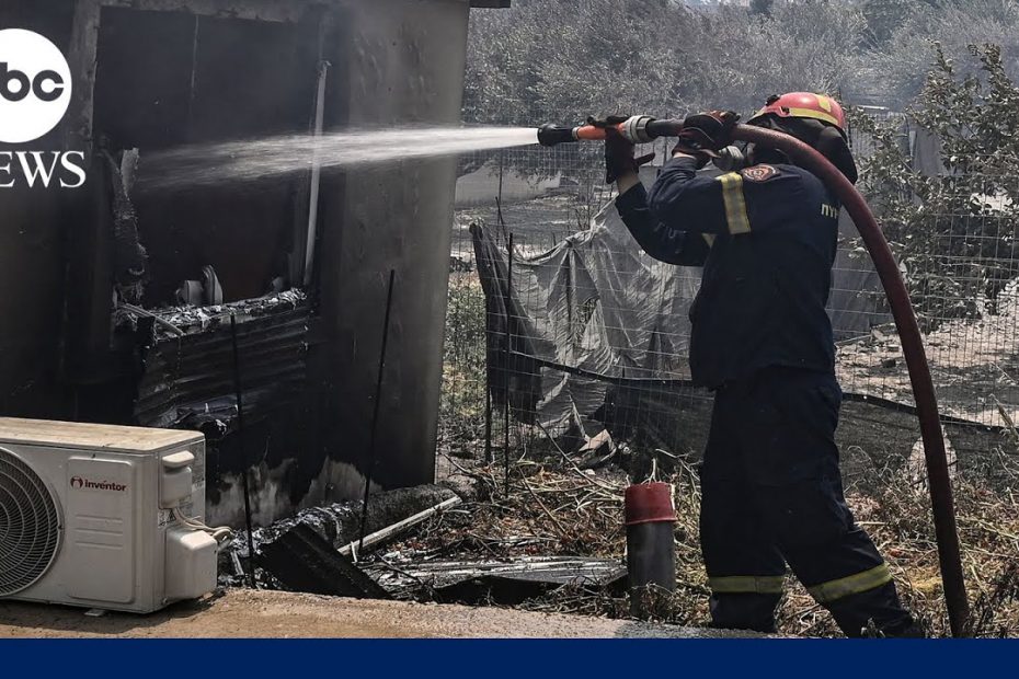 Raging wildfires in Greece force massive evacuations l GMA