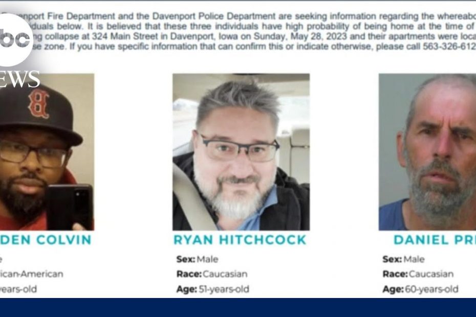 Urgent search for 3rd person still missing in Iowa building collapse l GMA