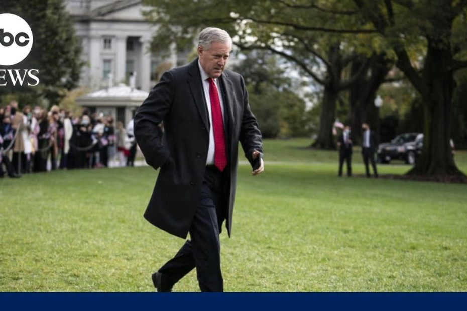 Mark Meadows surrenders to Georgia authorities in election fraud case