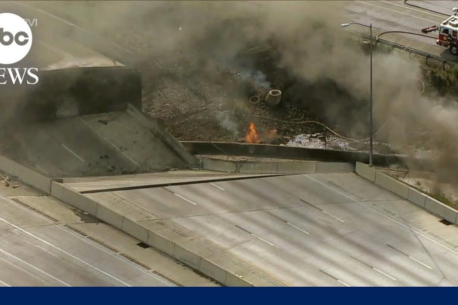 Vehicle fire causes I-95 collapse in northeast Philadelphia l WNT