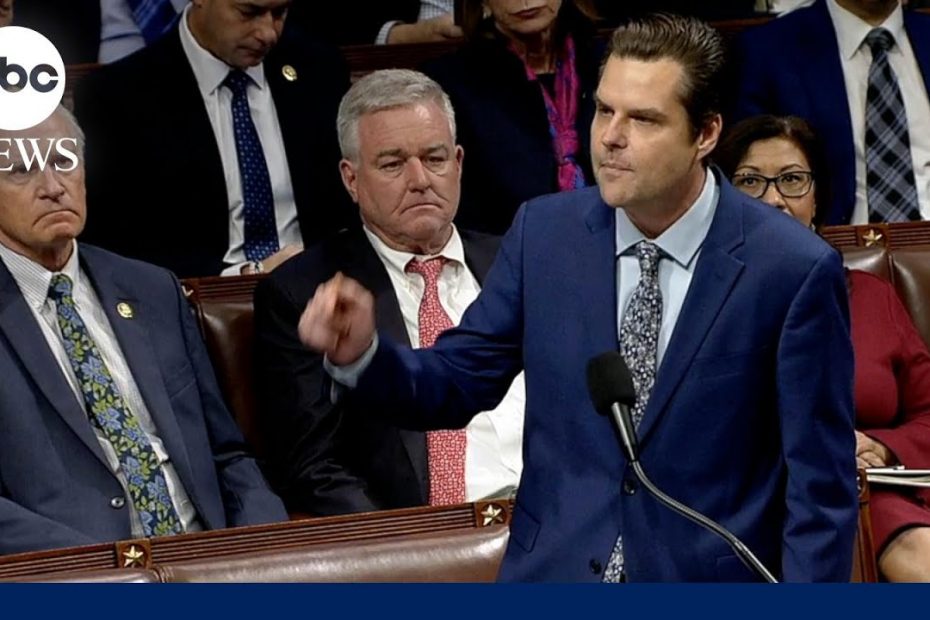Gaetz debates motion to oust speaker: 'Chaos is Speaker McCarthy'