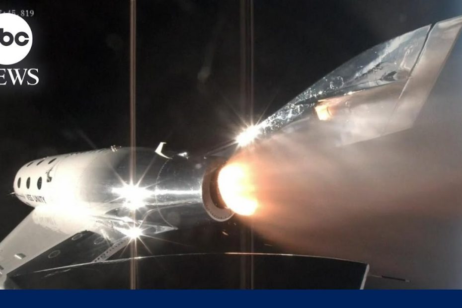 Virgin Galactic's 1st space tourism flight underway | ABCNL