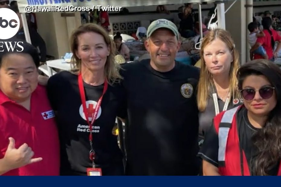 American Red Cross providing support to evacuees in Maui