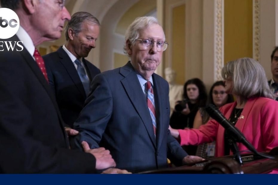 McConnell freezes during weekly press conference