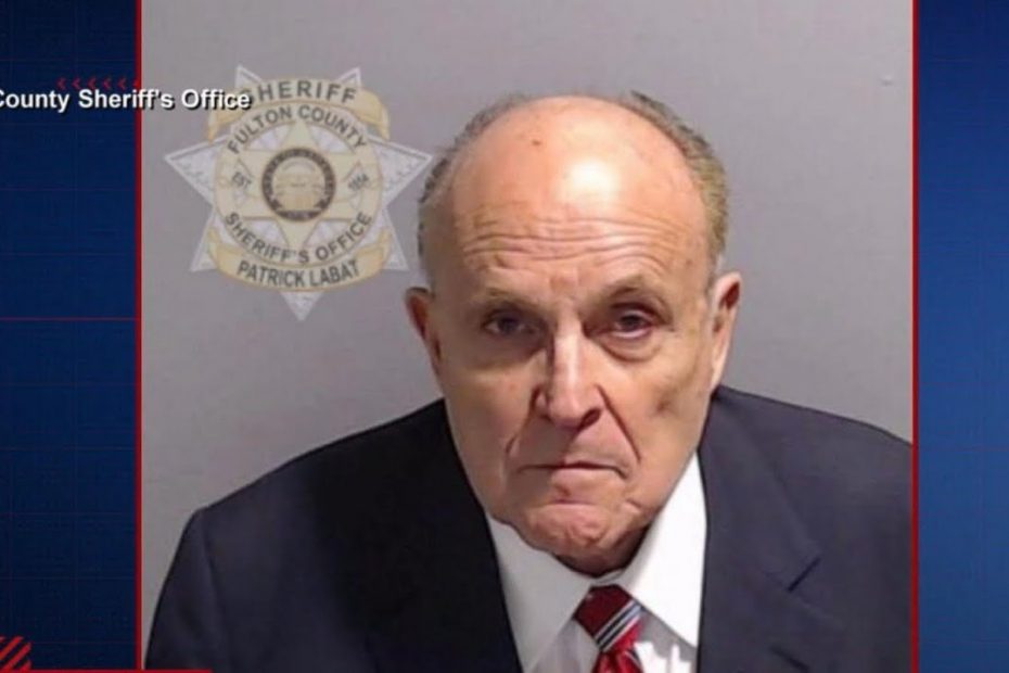 Rudy Giuliani mug shot released