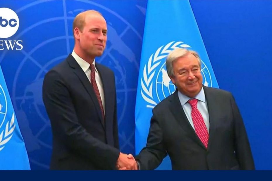 Prince William visits United Nations, oyster reef | ABCNL