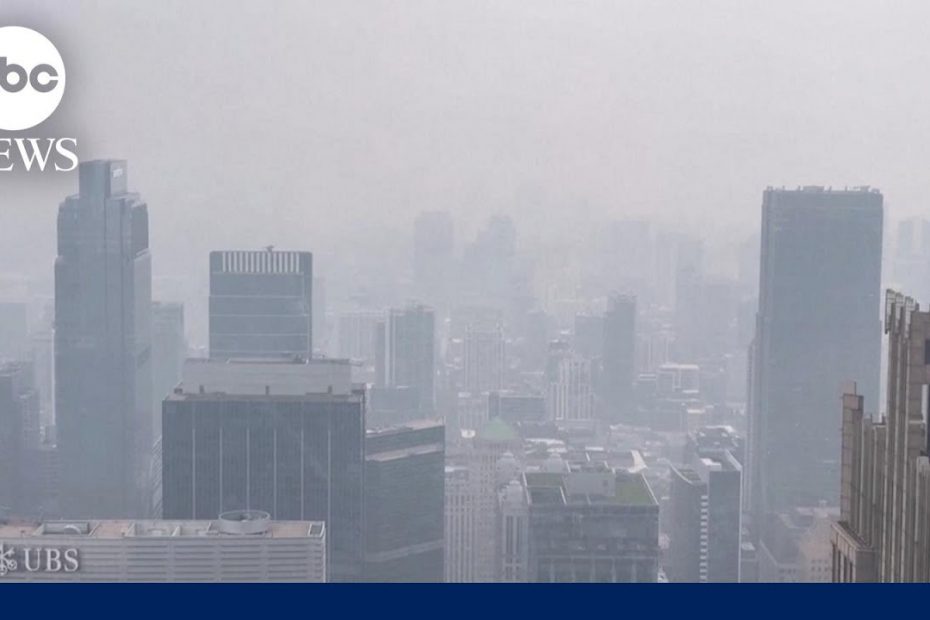 Canadian wildfire smoke causes hazy skies in Midwest l GMA