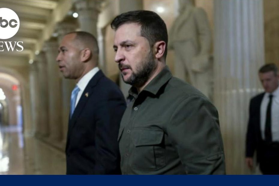 Zelenskyy lobbies Congress for further aid to Ukraine