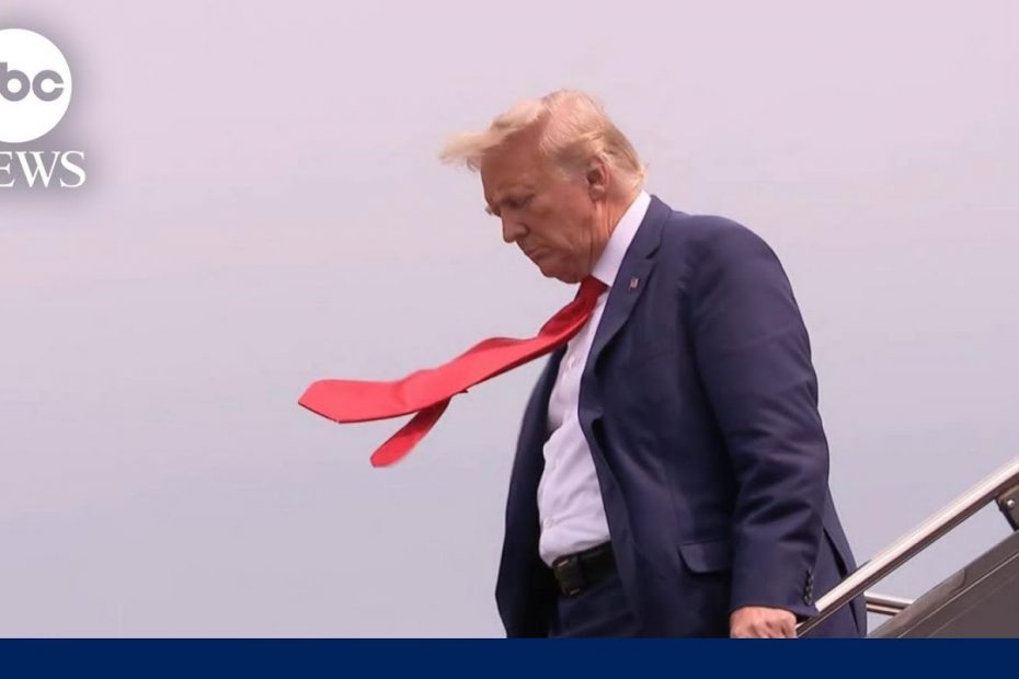 Trump arrives in Washington, DC, ahead of his federal court appearance