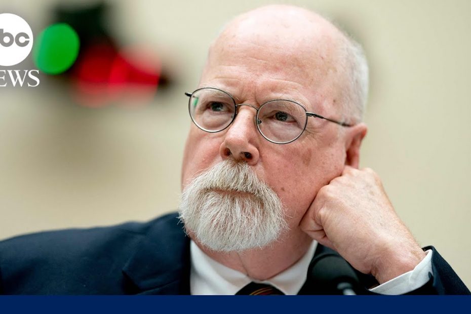 Special counsel John Durham testifies on Capitol Hill on Russia investigation | ABCNL