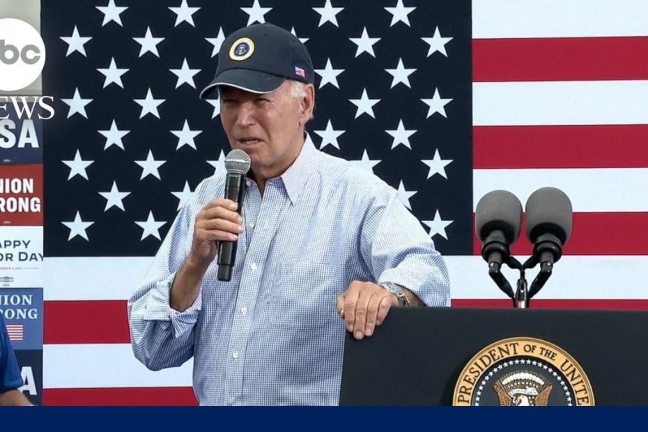 Biden takes aim at Trump's record in Labor Day speech