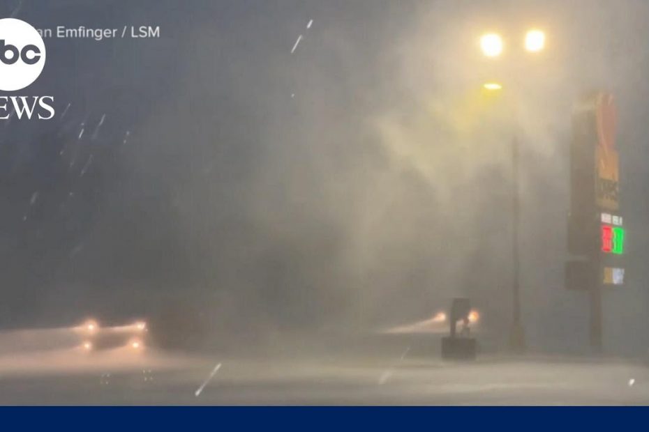 New video of extreme weather