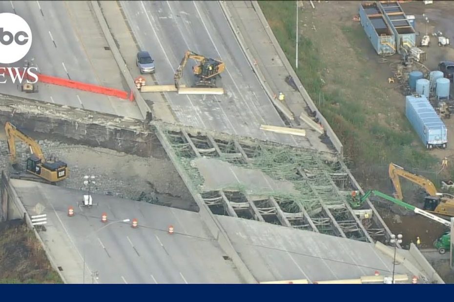 Crews work to demolish remains of I-95 overpass l GMA