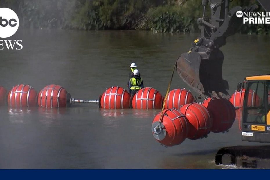An up-close look at the buoys at the center of the Texas border battle