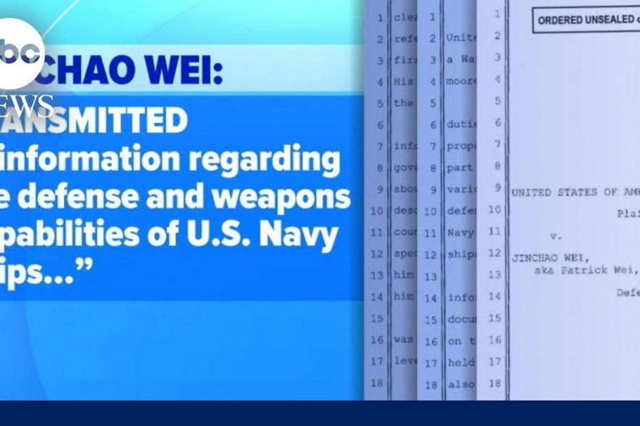 2 US Navy sailors are under arrest, charged with spying for China | ABCNL