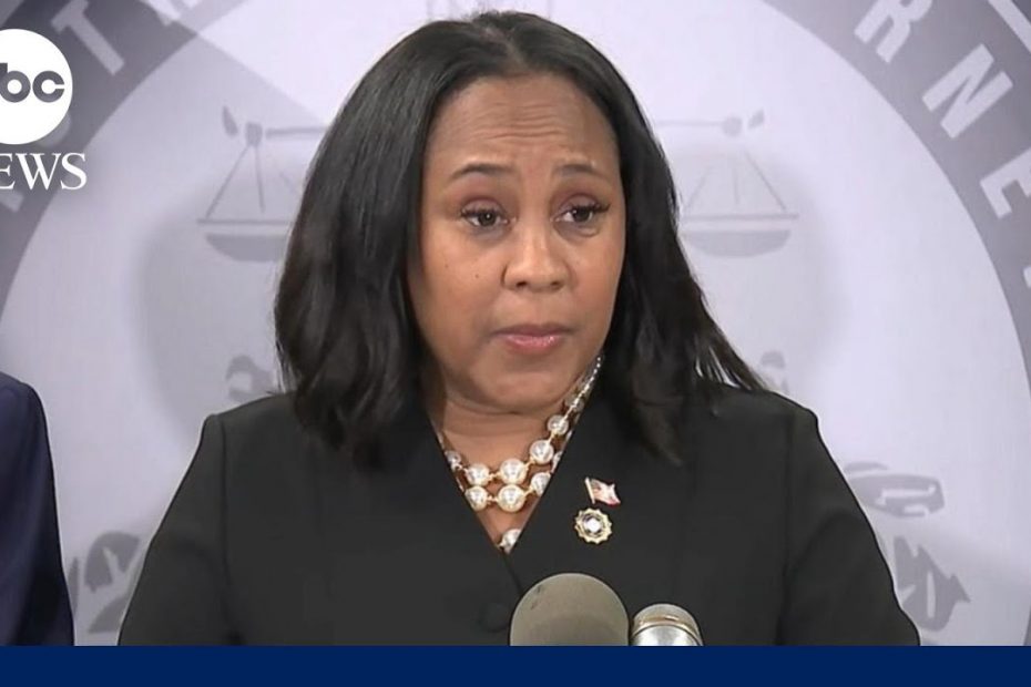 Fulton County, GA District Attorney Fani Willis announces indictment against Trump