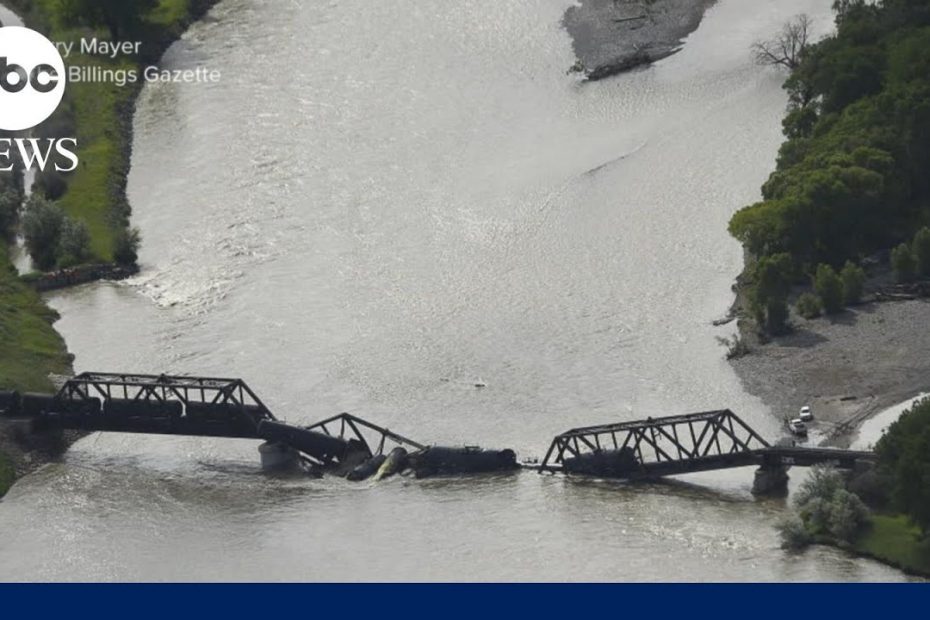 Train plunges into Yellowstone River after bridge collapse