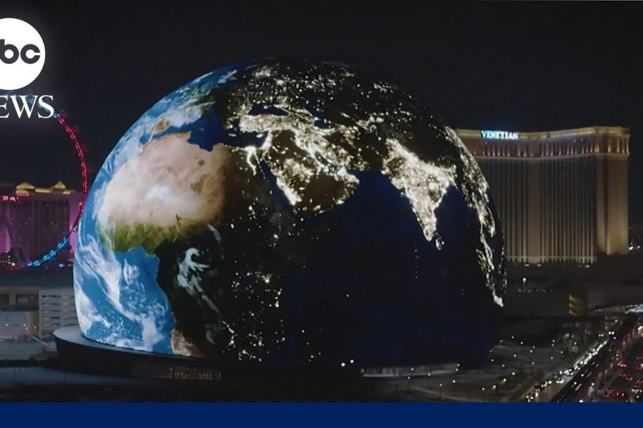 Sphere lights up Las Vegas skyline with massive LED display | ABC News