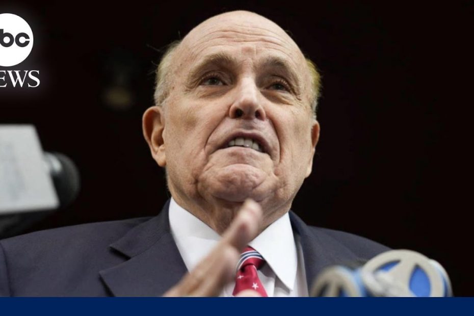 Judge sanctions Rudy Giuliani in defamation case brought by Georgia election workers l GMA