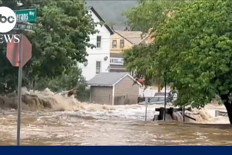 Catastrophic flooding slams Northeast