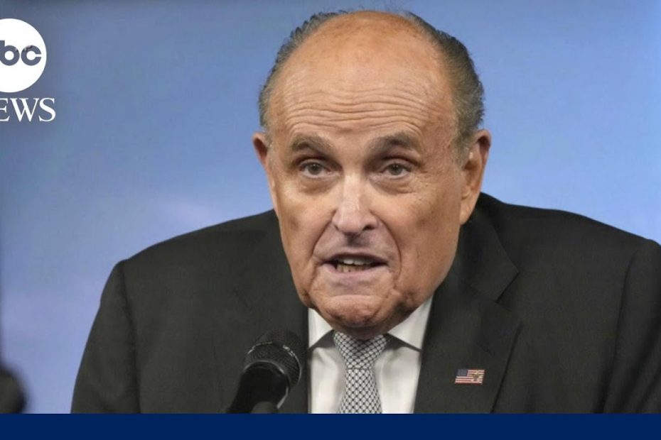 Rudy Giuliani surrenders at Fulton County jail for processing | ABCNL