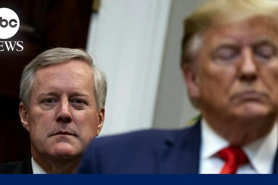 Mark Meadows was unaware of Trump’s document declassification order | This Week