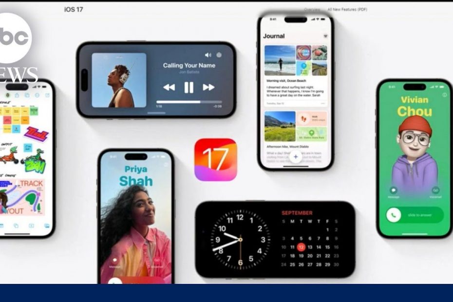 Apple to release iOS 17 today l ABC News