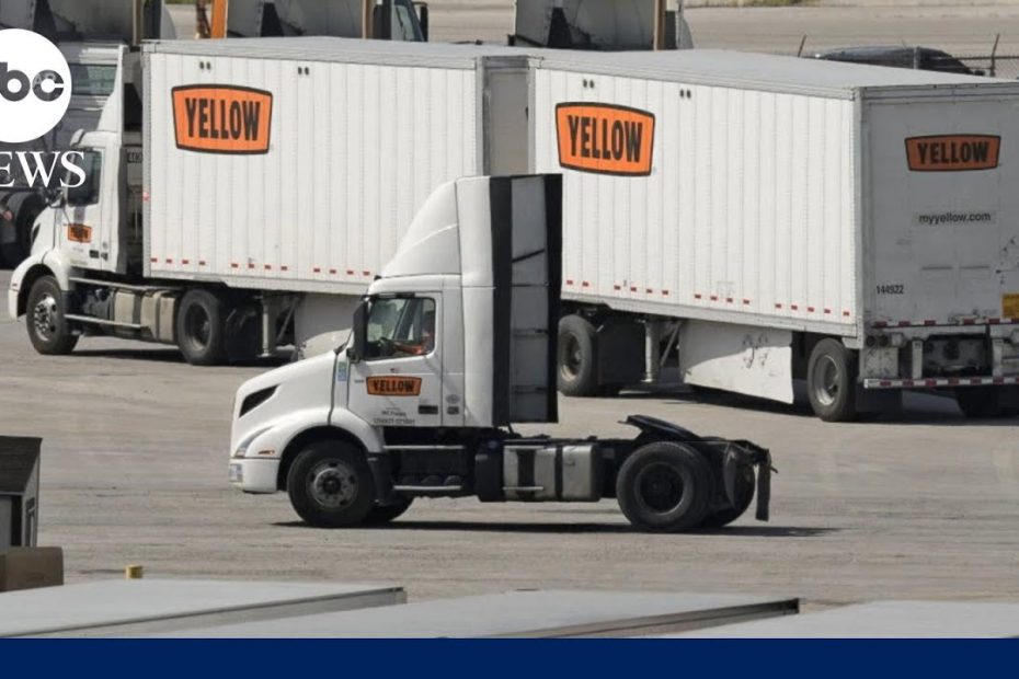 End of an era: trucking company Yellow Corp. declares for bankruptcy
