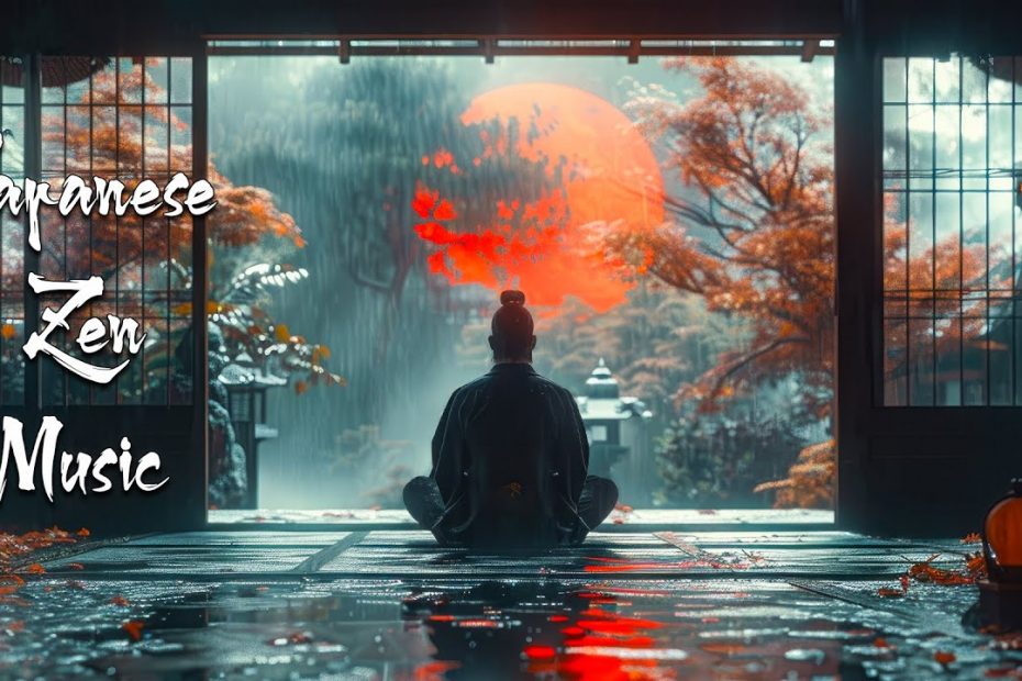 Zen Garden in the Rain Day - Japanese Zen Music Meditation, Healing, Deep Sleep, Stress Relief
