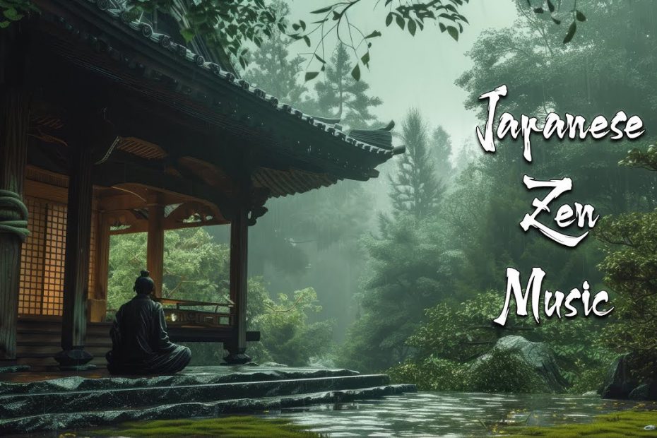 Tranquil Rainy Day at the Temple - Japanese Zen Music For Meditation, Healing, Deep Sleep