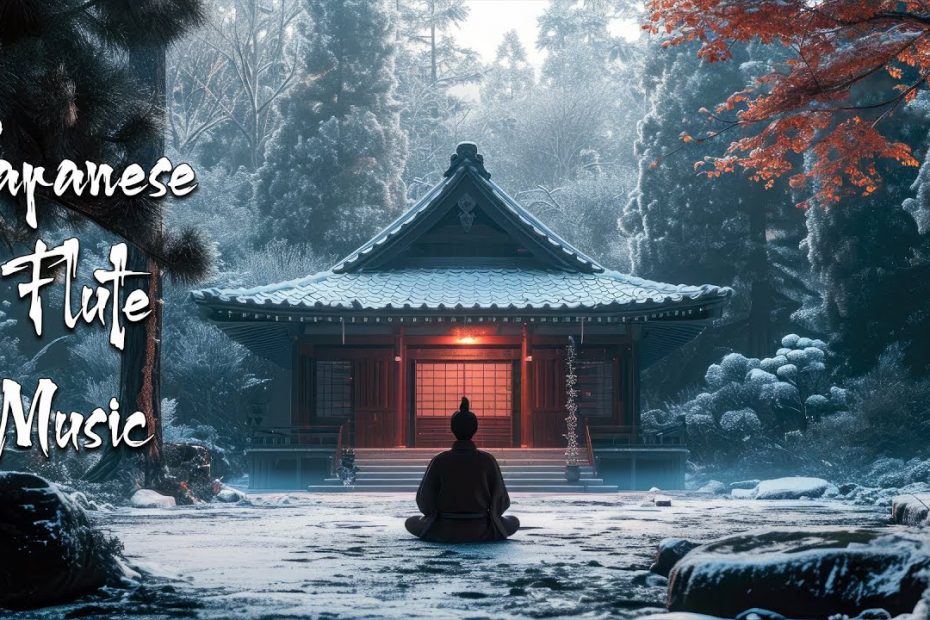 Winter Tranquility at the Japanese Temple - Japanese Flute Music For Soothing, Healing, Meditation
