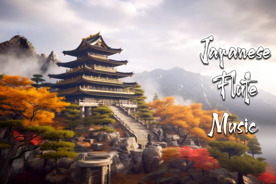 Japanese Seaside Temple of Serenity - Japanese Flute Music Soothing, Meditation, Healing