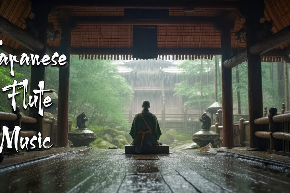 Rain day in the Peaceful Ancient Temple - Japanese Flute Music For Meditation, Soothing, Healing