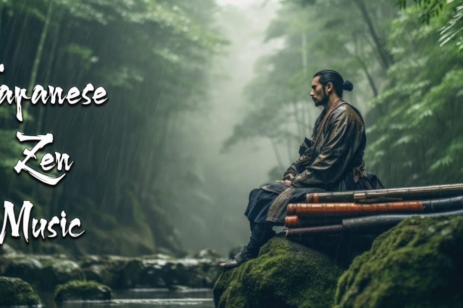 Rain day in the Bamboo Garden with Japanese Flute - Japanese Zen Music For Soothing, Healing